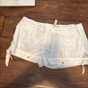Reef White Shorts with Side Ties